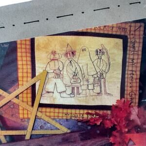 Trick or Treat Stitchery Instruction Pattern Kit Costume Yarn Art Picture Decor